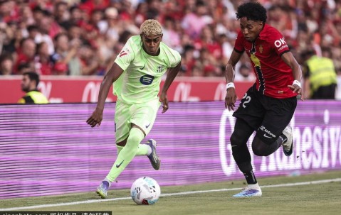 西甲-亚马尔传射拉菲尼亚破门 巴萨3-0九人马洛卡迎开门红