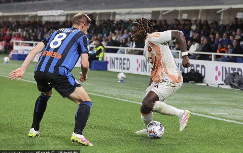 意甲-亚特兰大2-1终结罗马19轮不败 提前2轮锁欧冠资格