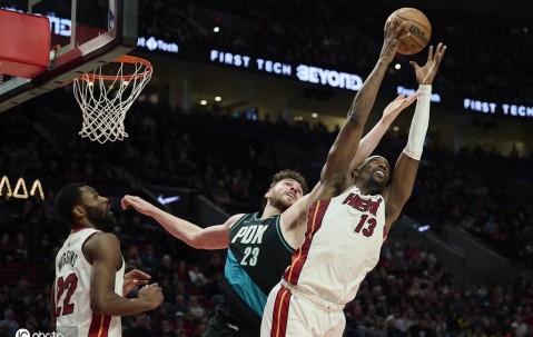 夏普27分阿德巴约空砍32分 开拓者胜热火