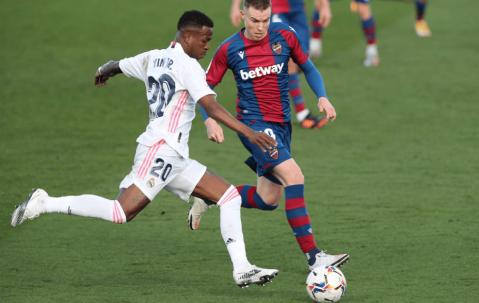 西甲：皇家马德里VS莱万特，最新数据库比分预测