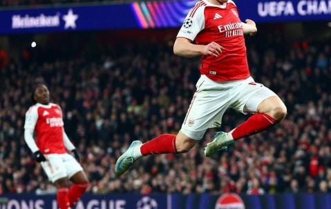 阿森纳主场险胜阿拉木图凯拉特3-2，哈弗茨荣膺全场最高评分