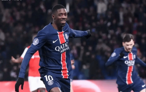 法甲射手榜：登贝莱21球领跑，格林伍德19球紧随其后！