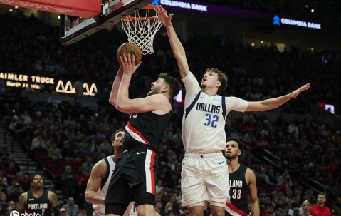 阿夫迪亚27+11+9杨瀚森1助攻 开拓者胜独行侠