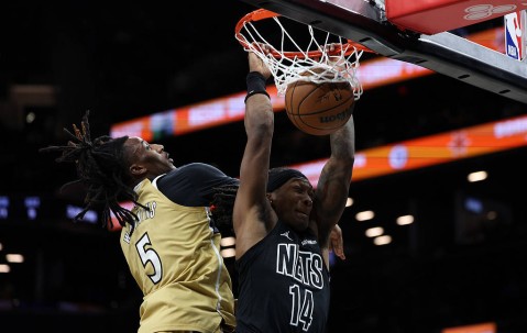 小波特23分克洛尼18分莱利27分 篮网大胜奇才