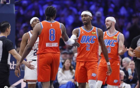 官方实力榜：雷霆居首湖人升至第四 勇士排名NO.16