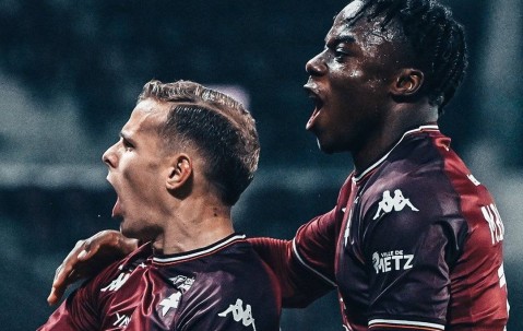 法甲升降级附加赛梅斯两回合4-2掀翻兰斯，时隔2年重返法甲联赛