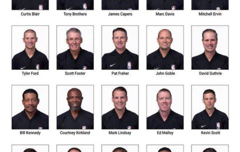 NBA官方公布东西决裁判名单：福斯特+托尼兄弟领衔