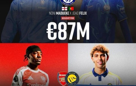 顶级操作！切尔西8700万签马杜埃凯+菲利克斯，两人卖了1亿欧