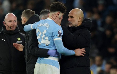 防线告急！曼城官方：格瓦迪奥尔右腿胫骨骨折 将接受手术