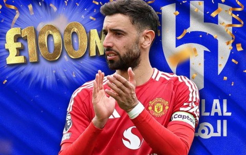 曝B费周五前决定是否转会！若其同意利雅得新月合同，曼联愿1亿卖