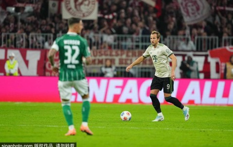 德甲-凯恩双响斩获百球破纪录 塔首球拜仁4-0迎联赛5连胜