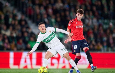 西甲最新积分榜揭晓：埃尔切0-0奥萨苏纳，竞争局势愈发激烈