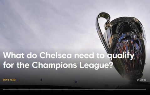 官方算分！切尔西官方列如何进欧冠：胜几乎确保，平负也还有希望