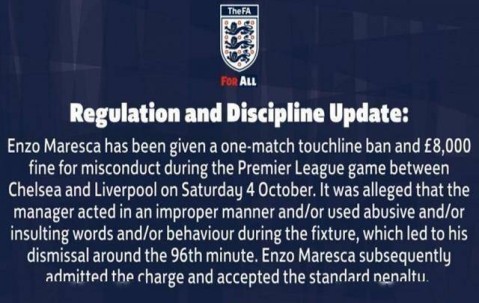 禁赛、罚款！切尔西遭重击，没有主帅或许更妙，马雷斯卡承认现实