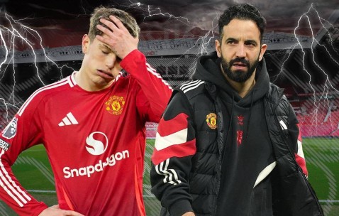 曝阿莫林当曼联全队面怒骂加纳乔！卖他可改变夏窗，否则预算不足