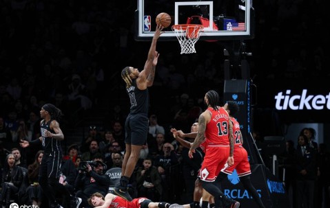 克拉克斯顿28+10特拉奥雷13+13 篮网送公牛5连败