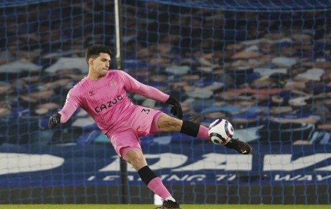 罗马诺：埃弗顿门将若奥-维吉尼亚不会续约，他将自由身离队