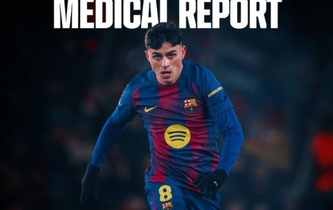 欧冠无缘直通16强，中场第一大腿又伤了，巴萨官宣佩德里伤缺1个月