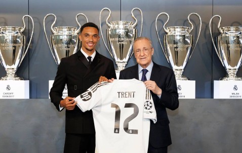 老佛爷欢迎阿诺德：你来自我们尊敬的利物浦 皇马有你的好友贝林