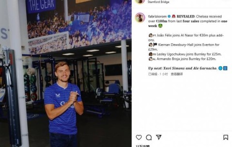 真人FM！罗马诺：切尔西连卖4人又入手超1亿，接下来西蒙斯加纳乔