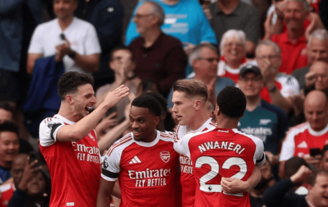 5-0横扫！阿森纳踢疯了，24岁超级后卫大爆发：独造3球太犀利