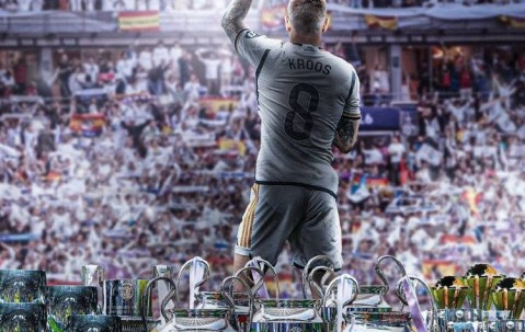 11年前的今天：皇马2500万欧从拜仁签下克罗斯，出战465场夺23冠