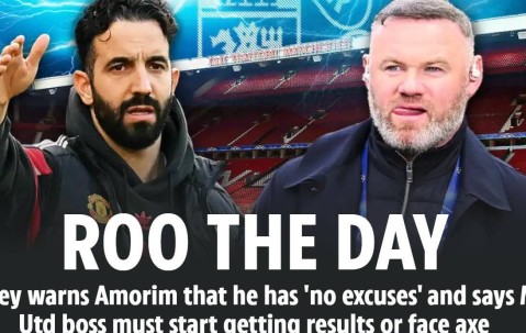 鲁尼：阿莫林不能再找借口了 曼联两场英超才拿1分令人担忧