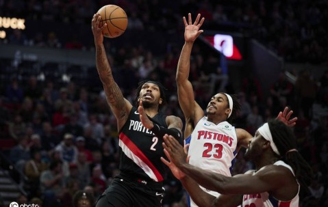 杨瀚森未登场杜伦26+10 坎宁安六犯开拓者不敌活塞