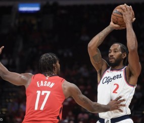 伦纳德27+12杜兰特空砍21+8+6 快船复仇火箭