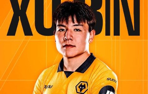 留洋！官方：U23国足队长徐彬自由身加盟英超狼队