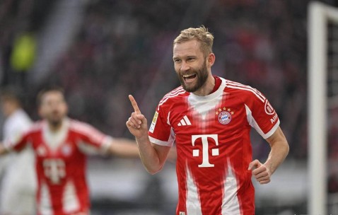 德甲最新战报：拜仁凯恩三球助队大胜 稳居积分榜首领先莱比锡8分